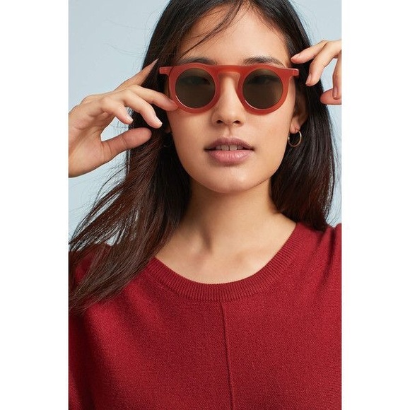 Anthropologie Accessories - Carla Color linds sunglasses in rust.